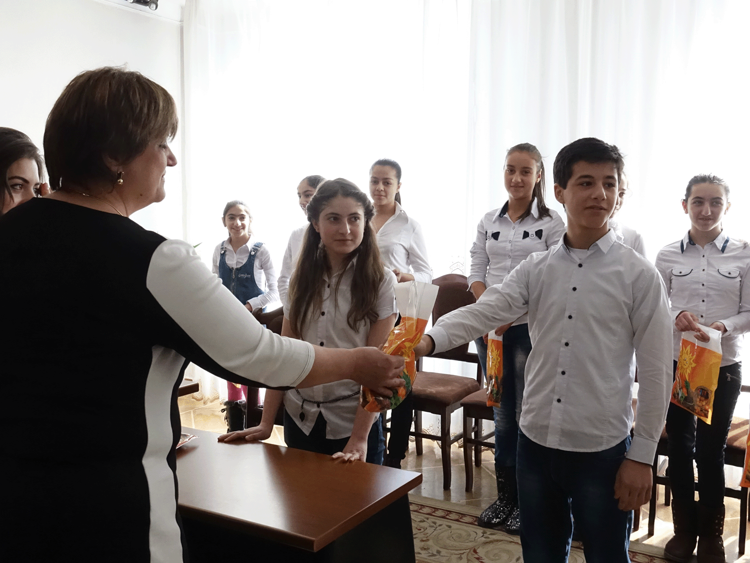 An eco-educational program was conducted in four schools in Yerevan